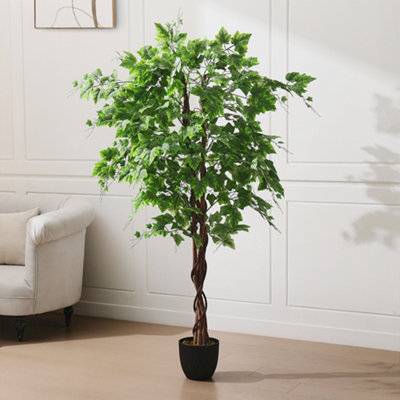 180cm H Artificial White Grape Tree, Fake Plant Pot, Imitation Tropical ...