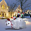 180cm LED Christmas Inflatable Penguin Sea Bear Decoration Outdoor Xmas Decor Blow up