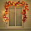 180CM Maple Leaf Autumn Christmas Garland Home Decor with LED Light