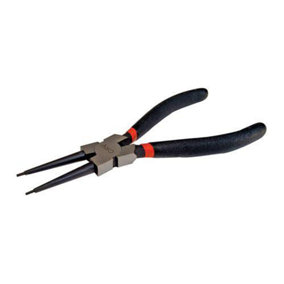 180mm Internal Circlip Pliers Hardened Tips PVC Handles Electrician Tool
