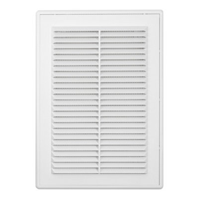 180mm x 250mm Classic Rectangular Louvre Vent D/180X250RW with Insect ...