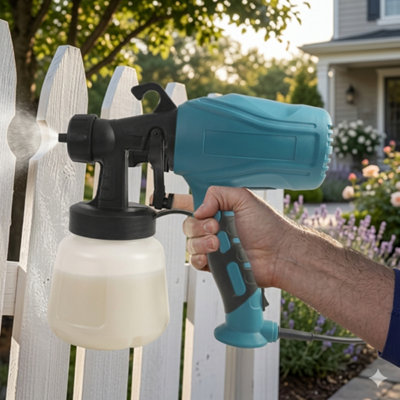 Handheld Electric Paint SprayerWall & Fence Airless Hvlp Spray Gun from B&Q