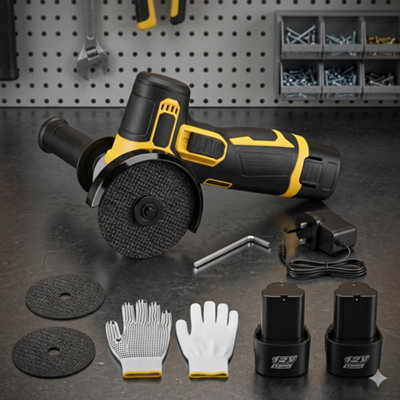 12V Mini Angle Grinder Cordless Rechargeable Grinding & Polishing Tool from B&Q