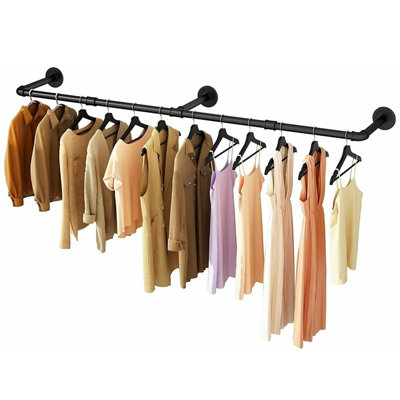 184cm Industrial Pipe Clothes Rack