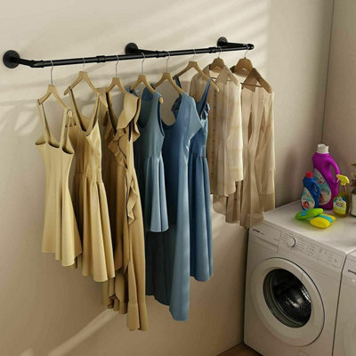 184cm Industrial Pipe Clothes Rack - 5