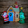185 x 195cm Large Inflatable LED Santa Grotto Outdoor Christmas Decoration