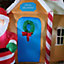 185 x 195cm Large Inflatable LED Santa Grotto Outdoor Christmas Decoration