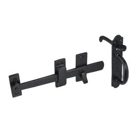 185mm x 40mm No.4402 Old Hill Ironworks Lakeland Thumb Latch on Plate