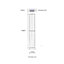 1870mm (H) x 400mm (W) - White Vertical Radiator (Amsterdam) - (1.87m x 0.4m) - Depth 100mm