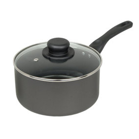 18cm Non-Stick Saucepan with Tempered Glass Lid - FS018