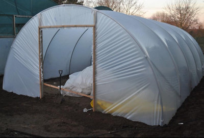 18ft x 60ft Large Commercial Heavy Duty Polytunnel Kit - Professional Greenhouse