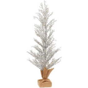 18in Pre-Lit Christmas Tree Battery USB Operated Warm White Lights Home Window Decor