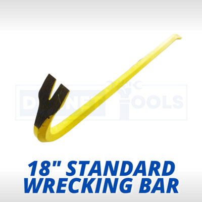 18in Wrecking Bar Heavy Duty Durable Tool DIY Equipment Forged Steel