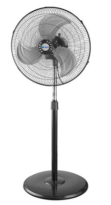 18inch Aura Pedestal Fan, Aluminium 3 Fan Blades ,3 Speed Settings, Silent Operation, adjustable Height, Wide Angle Oscillation Price Comparisons | Compare The Build
