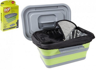 18L Folding Cool Box And Storage Container Ideal For Camping / Caravan