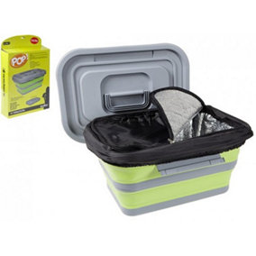 18L Folding Cool Box And Storage Container Ideal For Camping / Caravan Trips