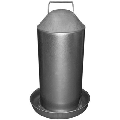 18L Metal Large Automatic Chicken Waterer Hen Coop Drinker Bird Hen Duck - 5