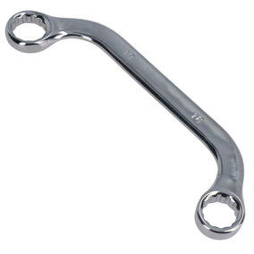 18mm + 19mm Half Moon Ring C Obstruction Spanner Wrench 12 Sided Bi-hex