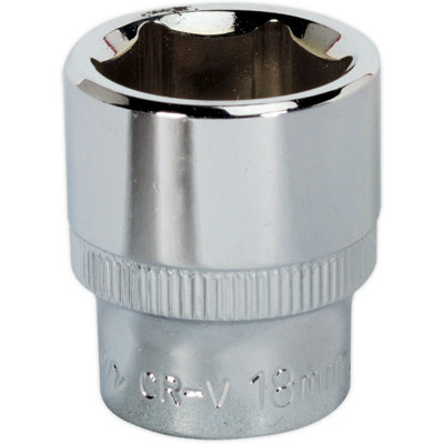 18mm Forged Steel Drive Socket - Durable Chrome Vanadium Tool for Professionals and DIY Enthusiasts