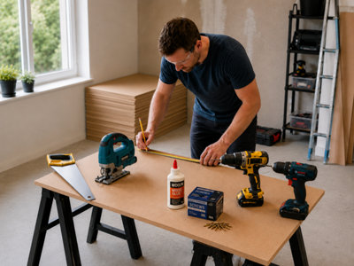18mm Medium Density Fibreboard (MDF) 1200x607mm SINGLE SHEET FREE DELIVERY