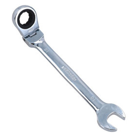 18mm Metric Flexi Head Ratchet Combination Spanner Wrench 72 Teeth