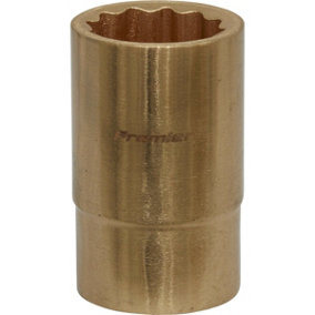 18mm Non-Sparking WallDrive Socket - 1/2" Square Drive - Beryllium Copper