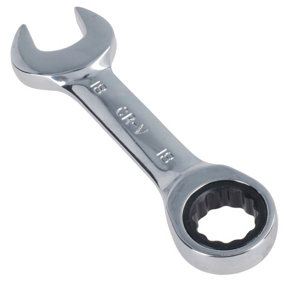 18mm Stubby Ratchet Combination Spanner Metric Wrench 72 Teeth SPN11