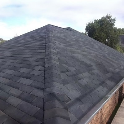 18Pcs Dark Black Rectangular Asphalt Shingles Bitumen Roofing 1m L x 333mm  W x 2.7mm