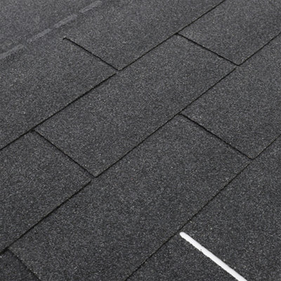 18Pcs Grey 3 Tab Mosaic Asphalt Roof Shingles Bitumen Roofing L 1m x W 333mm x 2.7mm