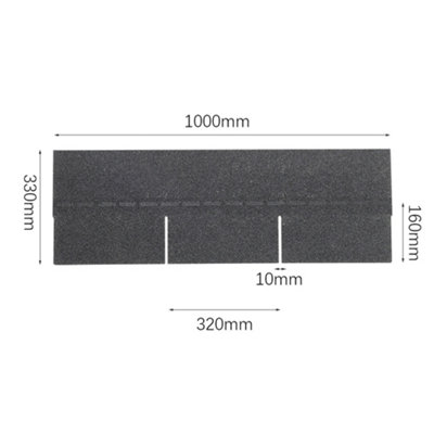 18Pcs Grey 3 Tab Mosaic Asphalt Roof Shingles Bitumen Roofing L 1m x W 333mm x 2.7mm - 6
