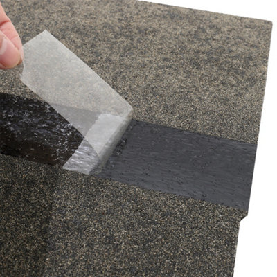 18Pcs Grey 3 Tab Self Adhesive Mosaic Asphalt Roof Shingles Bitumen Roofing L 1m x W 333mm x 2.7mm - 5