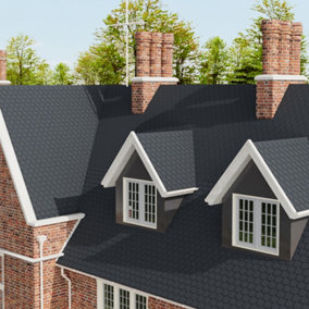 18Pcs Grey Asphalt Shingles Bitumen Roofing Tiles for Durable and Weather Resistant Roofs