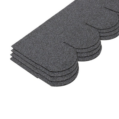 18Pcs Grey Mosaic Asphalt Shingles Bitumen Roofing L 1m x W 333mm x T 2.7mm - 6