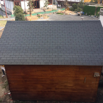 18Pcs Grey Rectangular Asphalt Shingles Bitumen Roofing 1m L x 333mm W x 2.7mm T