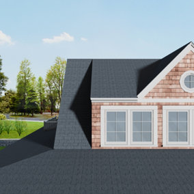 18Pcs Grey Rectangular Asphalt Shingles Bitumen Roofing Tiles Covering 2.61sqm