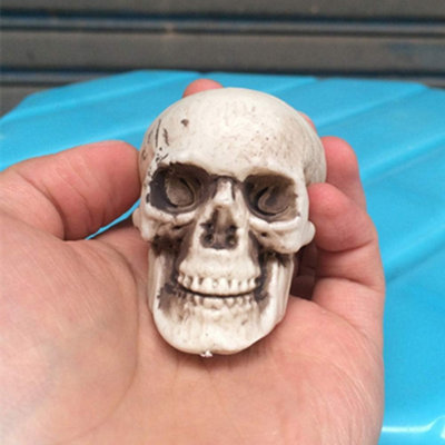 18pcs Halloween Plastic Skull Head Small Realistic Skeleton Skull
