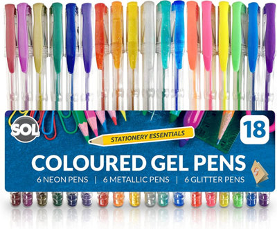 8-in-1 Neon Gel Pen - Retractable Colors - Gifts for Children - Buddy & Barney