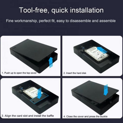 18TB USB3.0 2.5" 3.5" SATA HDD External Hard Drive Disk Enclosure Case UK