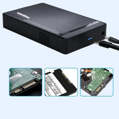 18TB USB3.0 2.5" 3.5" SATA HDD External Hard Drive Disk Enclosure Case UK
