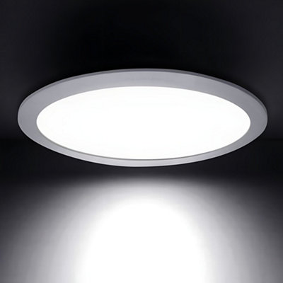 18w LED Round Recessed Ceiling Panel 6500k Cool White