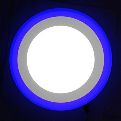 18w Recessed Ceiling LED Round Ring Panel Blue