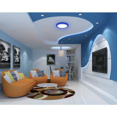18w Recessed Ceiling LED Round Ring Panel Blue