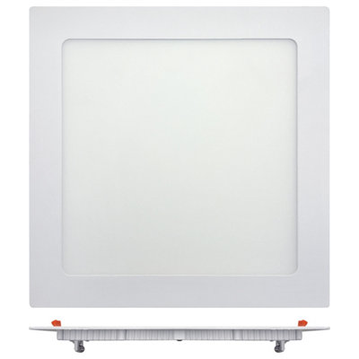 18w Recessed LED Square Panel Light 6500K Continuous Running Hours ...