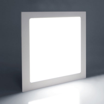 18w Recessed LED Square Panel Light 6500K Continuous Running Hours ...
