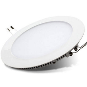 18W Recessed Round LED Mini Panel 220mm diameter (Hole Size 205mm), 3000K (Pack of 4)