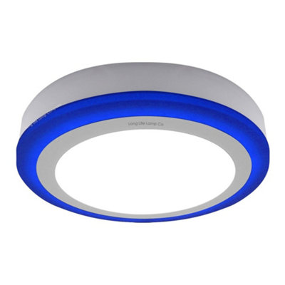 18w Surface Mount Ceiling LED Round Ring Panel Blue