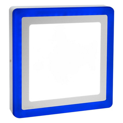 18w Surface Mount Ceiling LED Square Panel Blue