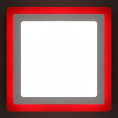 18w Surface Mount Ceiling LED Square Ring Panel Red