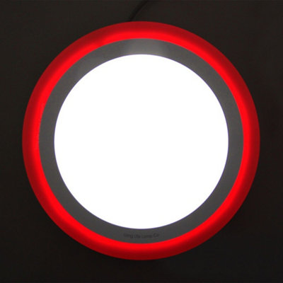 18w Surface Mount LED Round Ring Panel Red