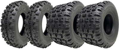 18x10-8 & 20x6-10 ATV Quad Tyres OBOR Advent Tubeless 4ply Road Legal (Set of 4)